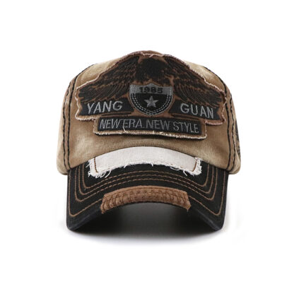 Cotton Baseball Cap Embroidered Eagle Style #9907 - Image 7