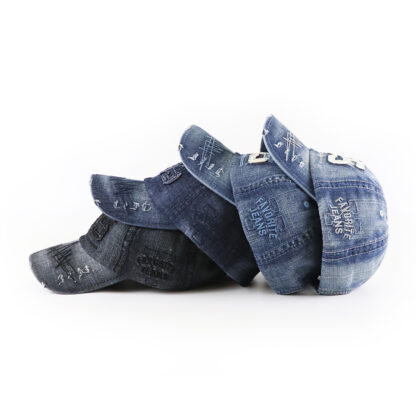 Washed Vintage Denim Baseball Cap #14286 - Image 2