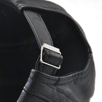 Leather Hat Flat Cap Winter Warm #12982 - Image 4