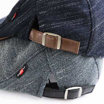 Newsboy Hat With Fleece Plain Flat Cap #15060 - Image 5