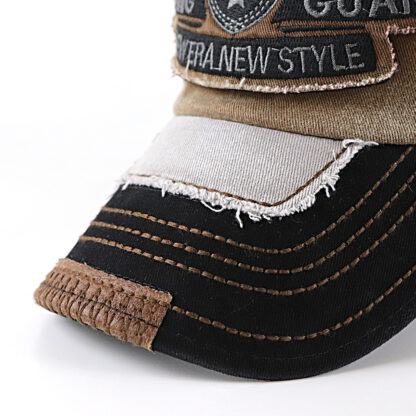 Cotton Baseball Cap Embroidered Eagle Style #9907 - Image 3