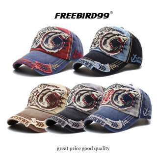 Embroidered Washed Baseball Cap #13948