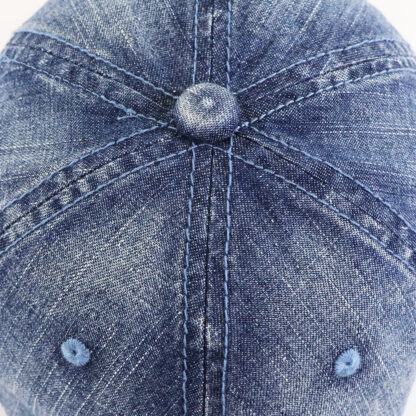 Washed Vintage Denim Baseball Cap #14286 - Image 5
