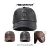Leather Hat Winter Baseball Cap For Men #14076