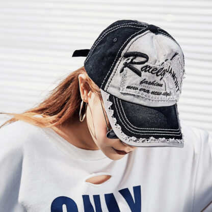 Cotton Baseball Cap Embroidered Hat #12970 - Image 2