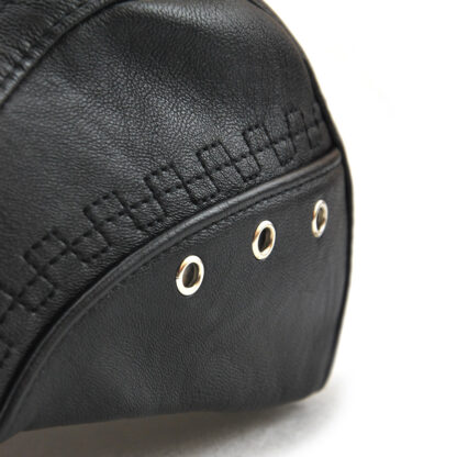 Leather Hat Flat Cap Winter Warm #12982 - Image 3