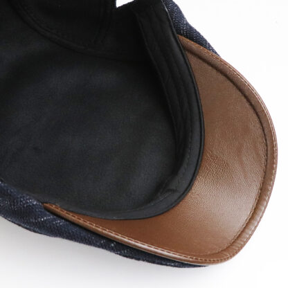 Newsboy Hat With Fleece Plain Flat Cap #15060 - Image 4