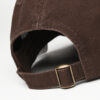 FREEBIRD99 washed dad hat unstructured solid color baseball cap dark brown detail image 01