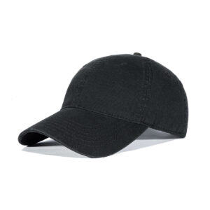 FREEBIRD99 washed dad hat unstructured solid color baseball cap black