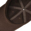 FREEBIRD99 washed dad hat unstructured solid color baseball cap dark brown detail image 02
