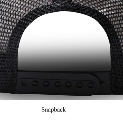 FREEBIRD99 flat brim snapback half mesh cap detail image