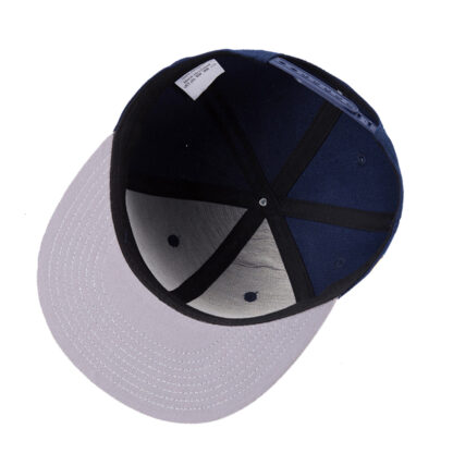 FREEBIRD99 flat bill flat brim snapback hat blue detail image 03