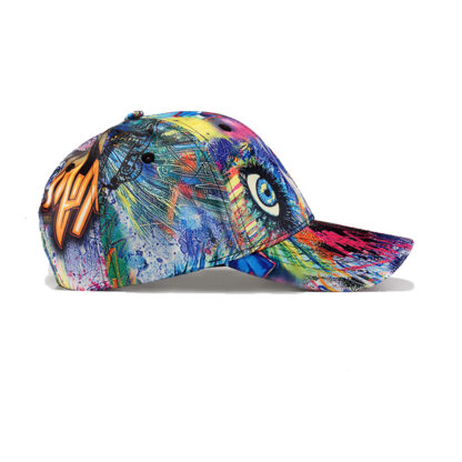 FREEBIRD99 structured baseball cap graffiti design detail image 07