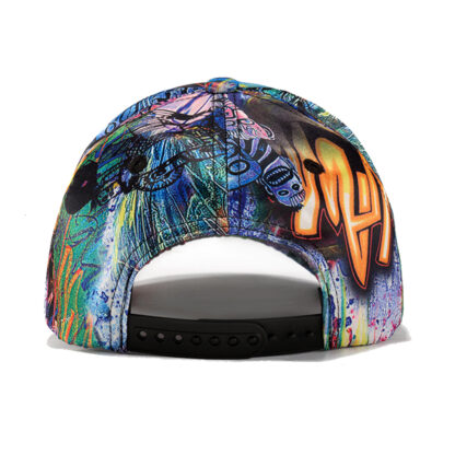 FREEBIRD99 structured baseball cap graffiti design detail image 06