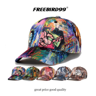 FREEBIRD99 structured baseball cap graffiti design