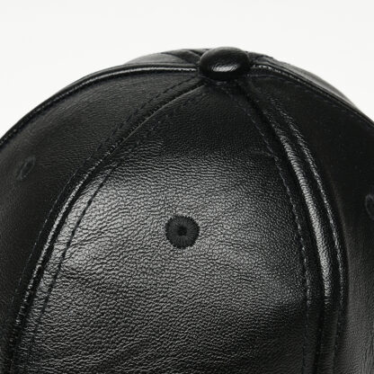 Leather Baseball Cap #00521 - Image 2