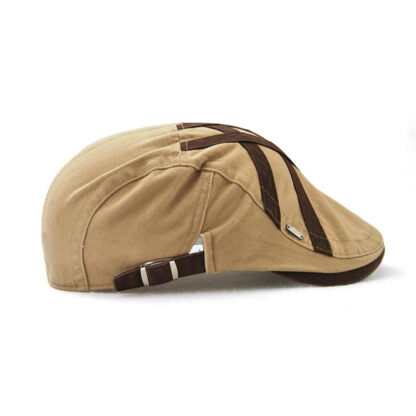 FREEBIRD99 flat cap 12894 khaki side