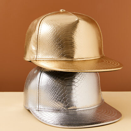 FREEBIRD99 flat billed leather snapback hat 2203 two colors