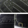 FREEBIRD99 flat hat 16234 black detail