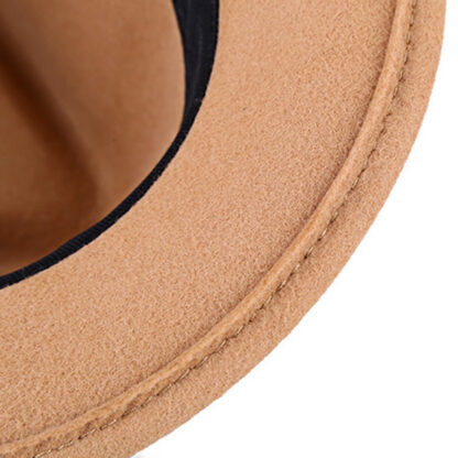 FREEBIRD99 wool fedora hat 2018234 khaki brim